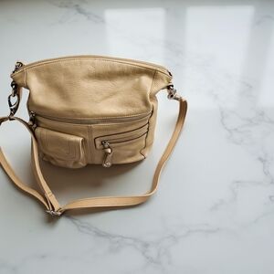 Preloved Tignannello Tan  crossbody/Shoulder Bag